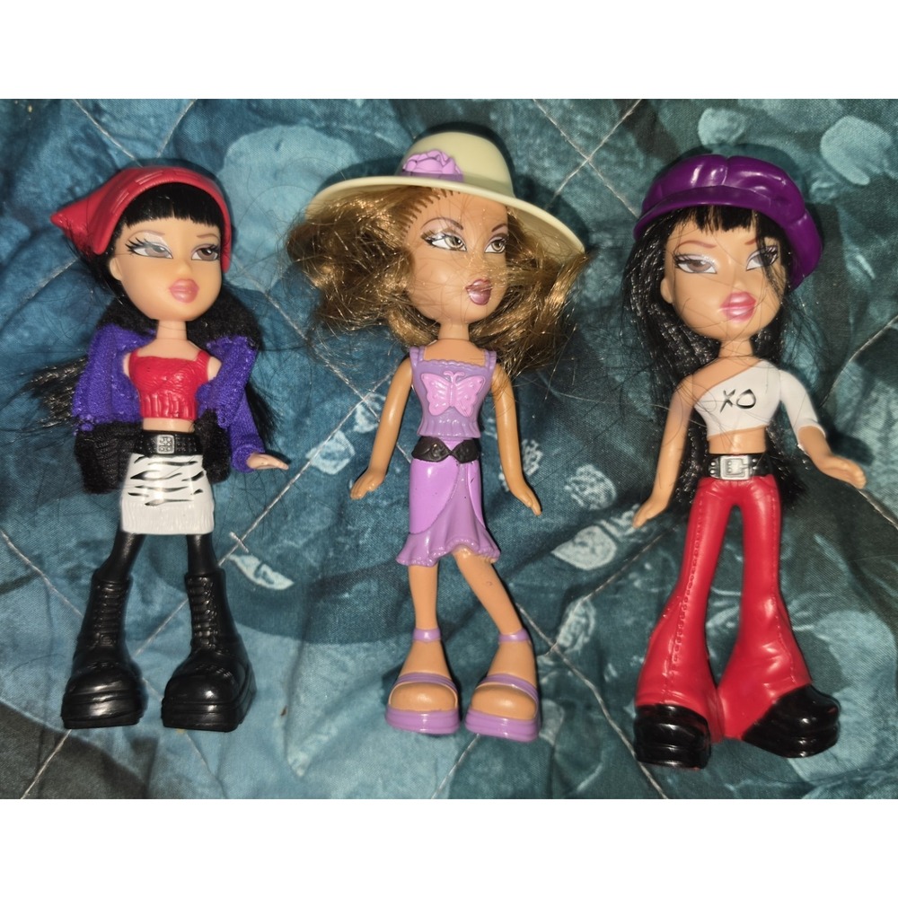 Bratz Girls Doll Lot Of 3 2003 Mcdonalds Toy Bundle 5” Happy Meal Vintage Figure